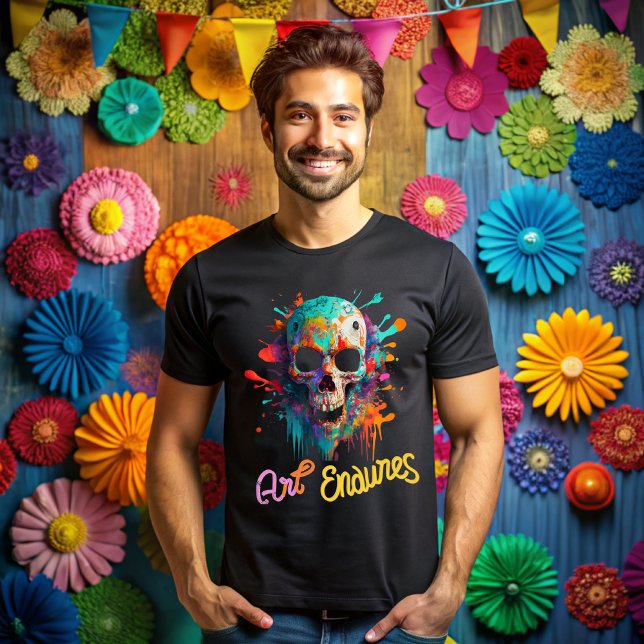 Camiseta Day of the dead, art endures (Criador carregado)