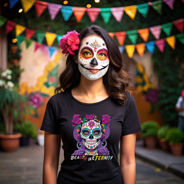 Camiseta Day of the dead, Beauty in eternity (Criador carregado)