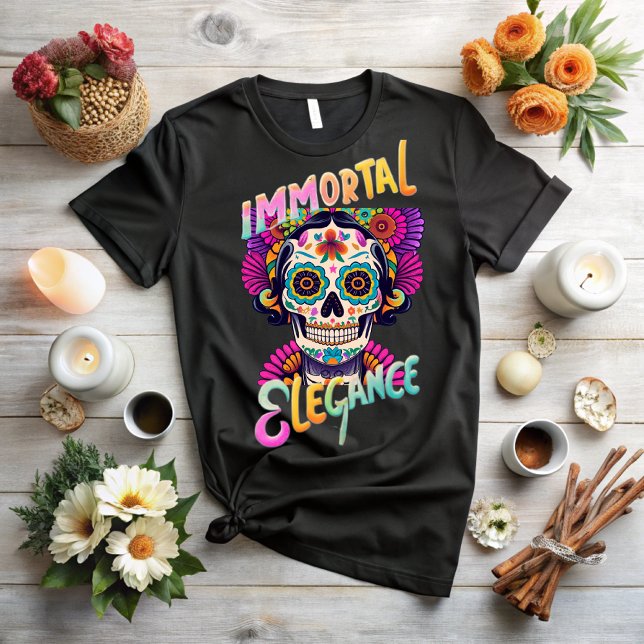 Camiseta Day of the dead, immortal elegance (Criador carregado)