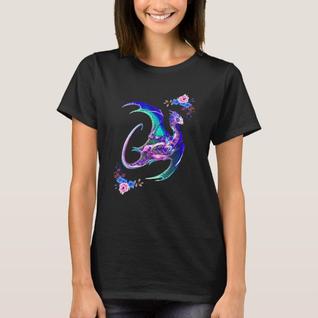 Camiseta Day Of The Dead Sugar Skull Dragon (Frente)