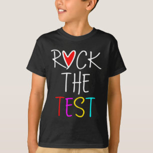 Camiseta Day Rock The Test Teacher Testing Day Engraçado Pr