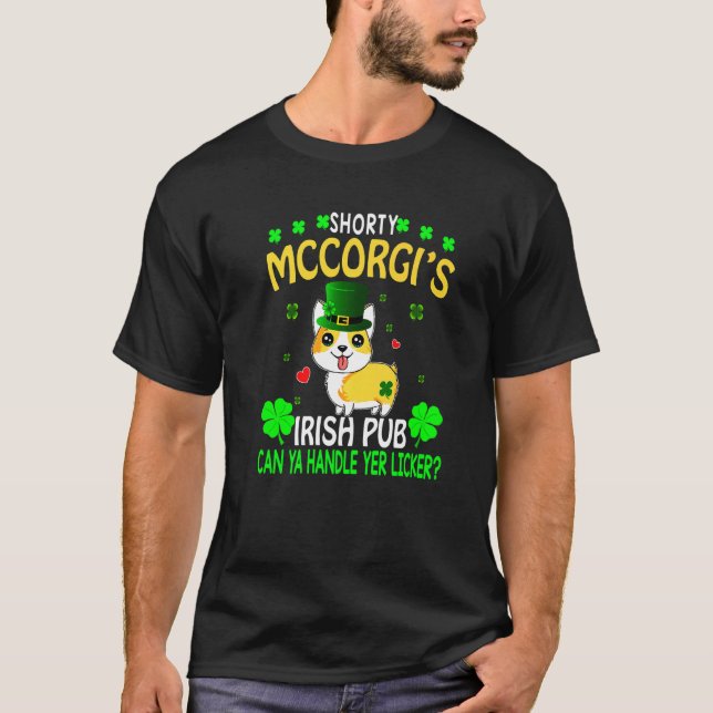 Camiseta Day Shorty Mccorgi Irish Pub Corgi (Frente)