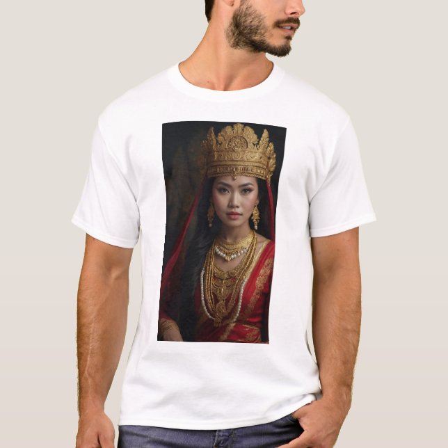 Camiseta Dayang Sumbi: Figura central em Sundanese Lore (Frente)