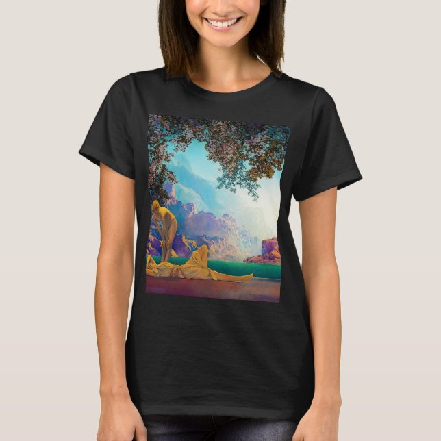 Camiseta Daybreak, 1922, por Maxfield Parrish (Frente)