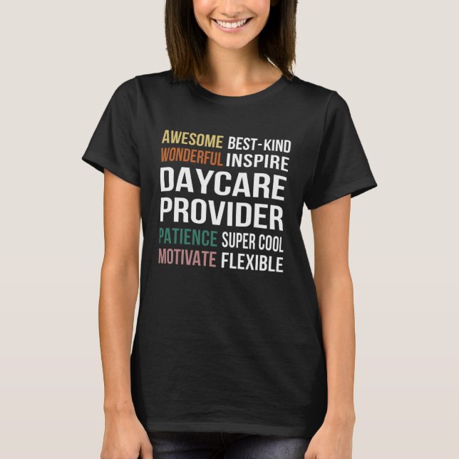 Camiseta Daycare Provider  Appreciation (Frente)