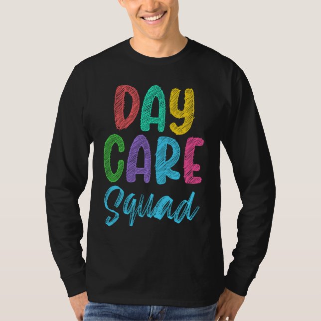 Camiseta Daycare Squad Daycare Provider Daycare Teacher Pre (Frente)