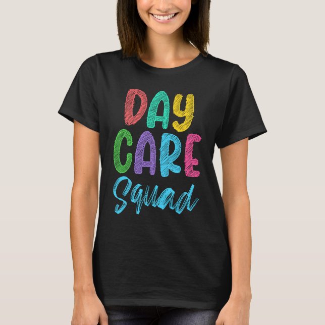 Camiseta Daycare Squad Daycare Provider Daycare Teacher Pre (Frente)