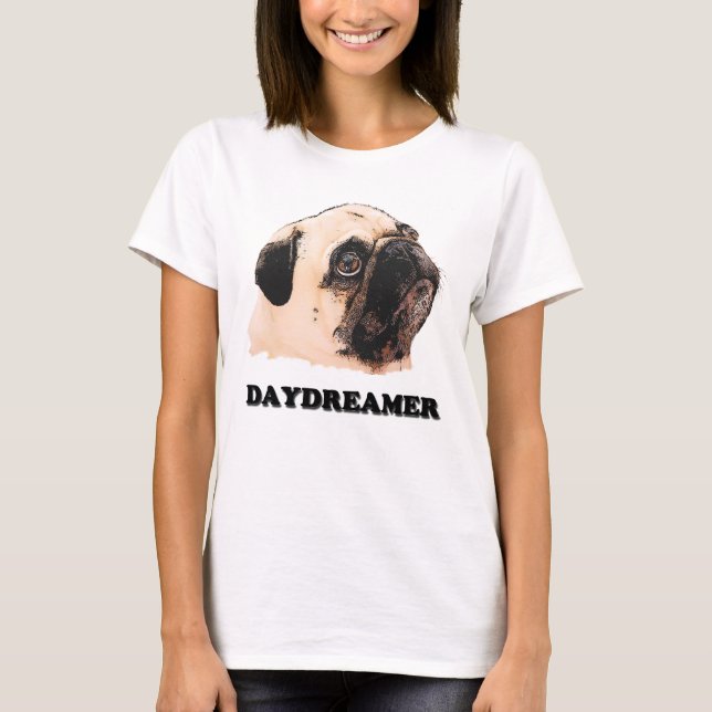 Camiseta Daydreamer do Pug (Frente)