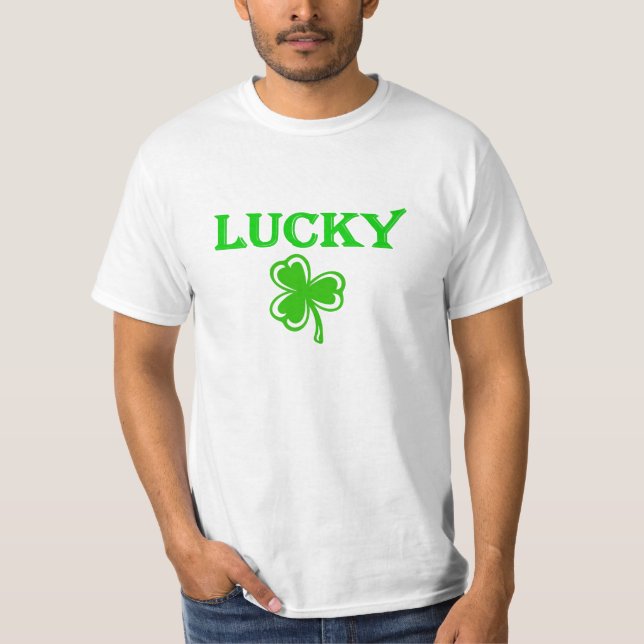 Camiseta DayDrinker afortunado (Frente)