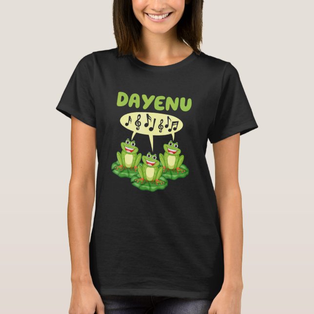 Camiseta Dayenu Sapos Pesach Passover (Frente)