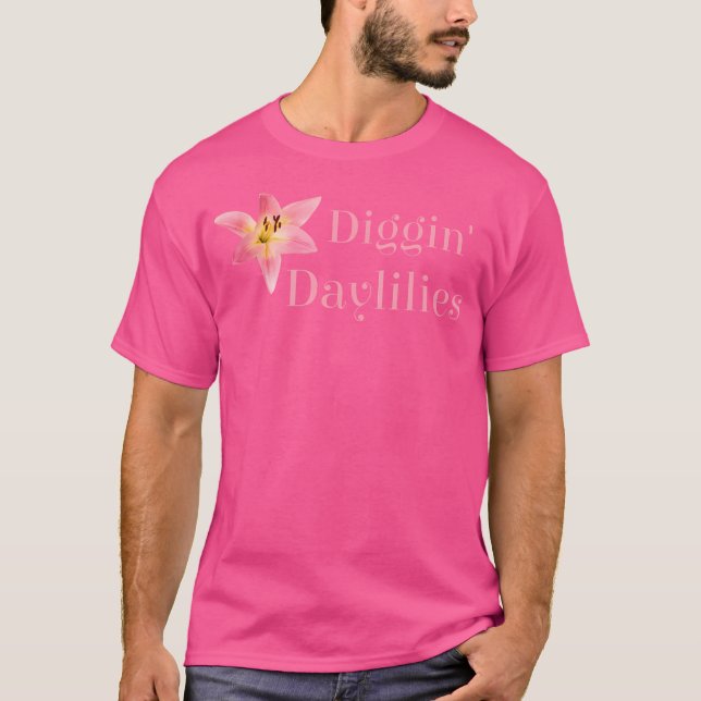 Camiseta Daylilies Flower Lovers Digging Daylilies Funny Ga (Frente)