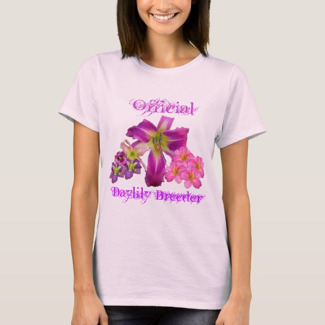 Camiseta Daylily Breeder Oficial (Frente)