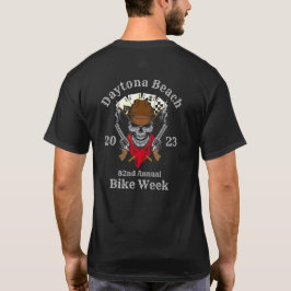Camiseta Daytona Beach Bike Week 2023 Cowboy Skull