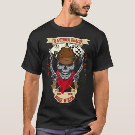 Camiseta Daytona Beach Bike Week 2023 Cowboy Skull