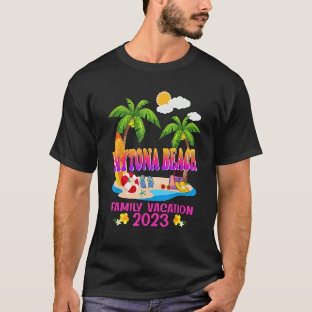 Camiseta Daytona Beach Family Vacation Summer Beach Matchin (Frente)