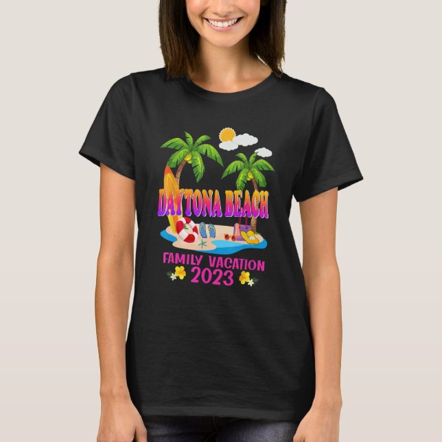 Camiseta Daytona Beach Family Vacation Summer Beach Matchin (Frente)