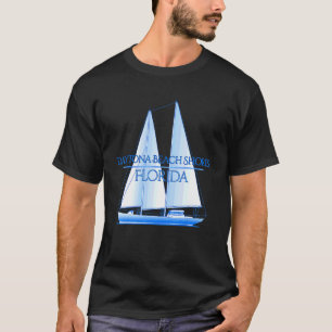 Camiseta Daytona Beach, Flórida Costeira, Saile Náutica da