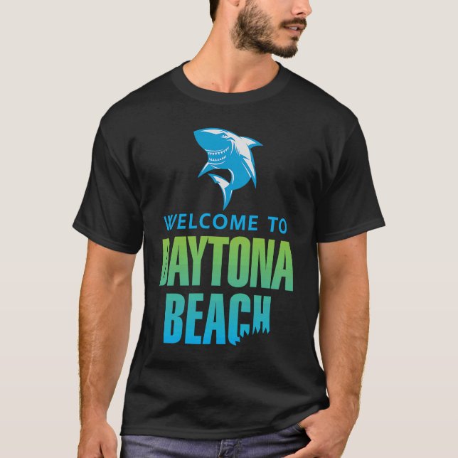 Camiseta Daytona Beach, Florida Shark Bite (Frente)