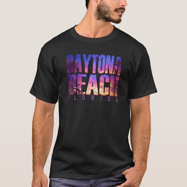 Camiseta Daytona Beach Florida Summer Vacation Matching Fam (Frente)