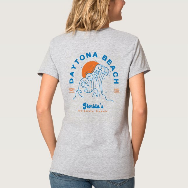 CAMISETA DAYTONA BEACH FLORIDA SUMMER WAVES VACAÇÃO (Verso)
