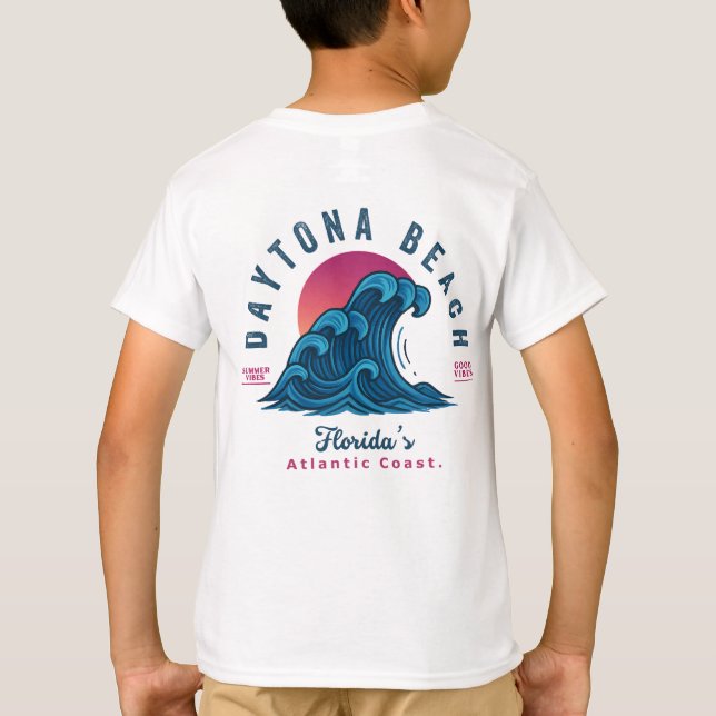 CAMISETA DAYTONA BEACH FLORIDA SUMMER WAVES VACAÇÃO (Verso)