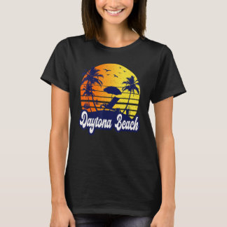 Camiseta Daytona Beach Florida Sunset Beach Retro
