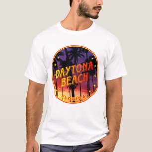 Camiseta Daytona Beach, Flórida Sunset Palmtree