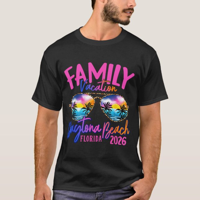 Camiseta Daytona Beach Florida Vacation 2026 Matching Famil (Frente)