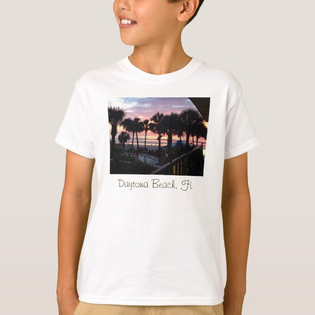 Camiseta Daytona Beach, nascer do sol de FL (Frente)