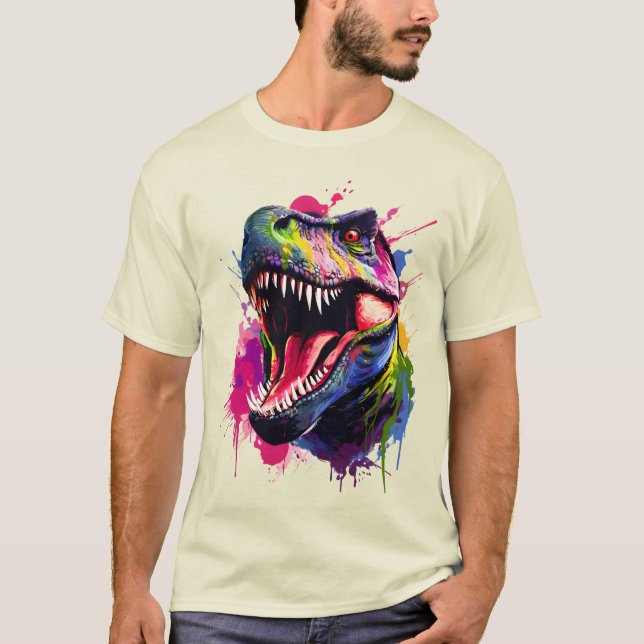 Camiseta Dazzling T-Rex (Frente)