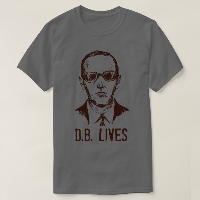 Camiseta DB Cooper Lives (Frente do Design)