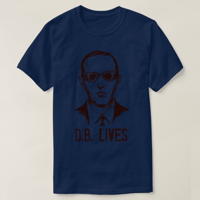 Camiseta DB Cooper Lives (Frente do Design)