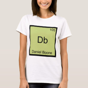 Camiseta Db - Daniel Boone Símbolo de Elemento Químico Dive
