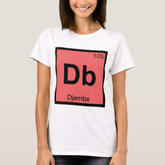Camiseta Db - Djembe Music Chemistry Símbolo de Mesa Periód