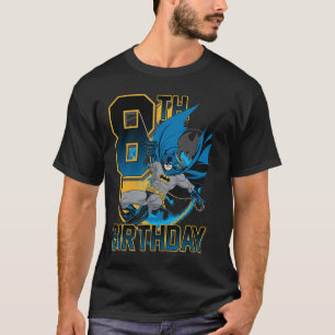 Camiseta DC Comics Batman 8º Aniversário Bat Balanço Ação P