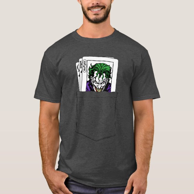 Camiseta DC Comics Batman Joker Pocket Card family (Frente)