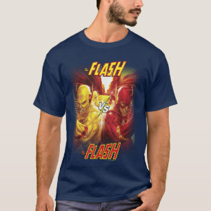 Camiseta DC Comics Flash vs Flash Reverso Poster de Herói d