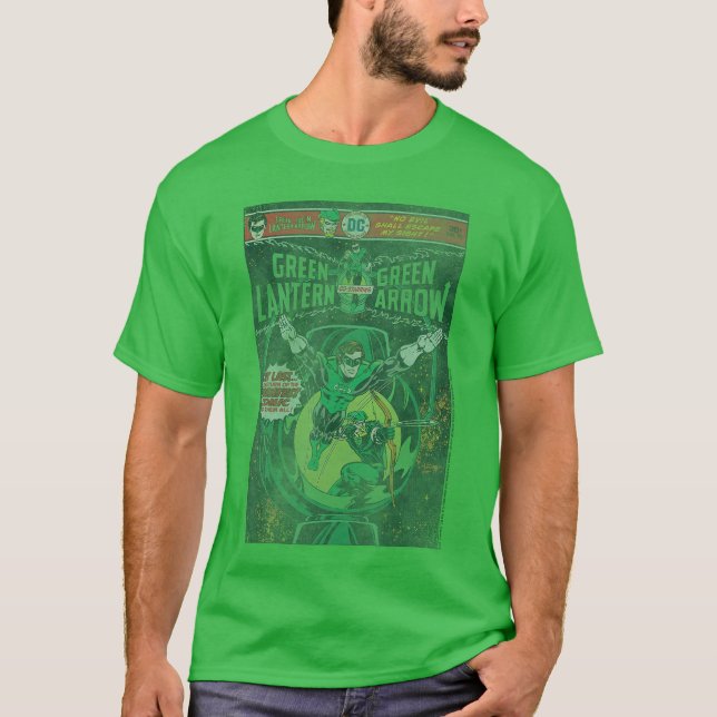 Camiseta DC Comics Green Lantern And Green Arrow Comic Cove (Frente)