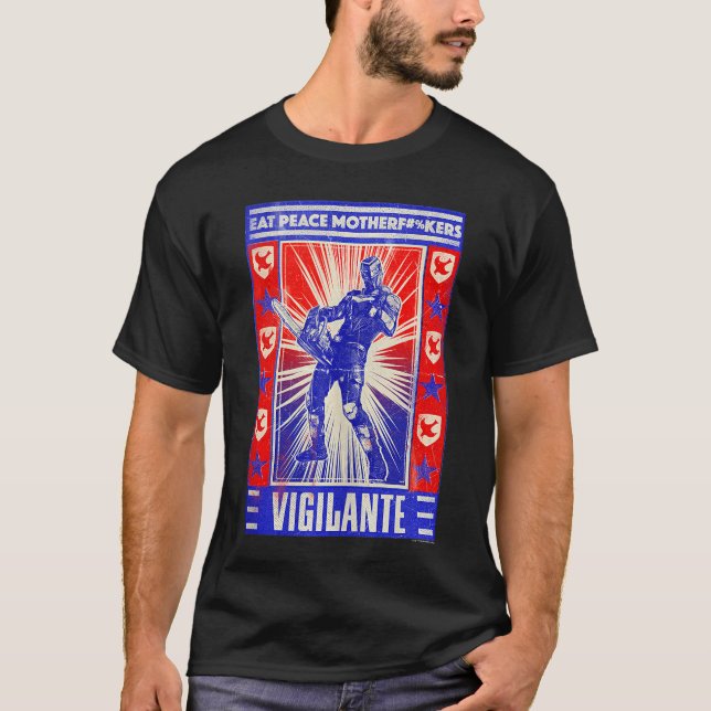 Camiseta DC Comics Peacemaker Vigilante Chainsaw Posteranko (Frente)