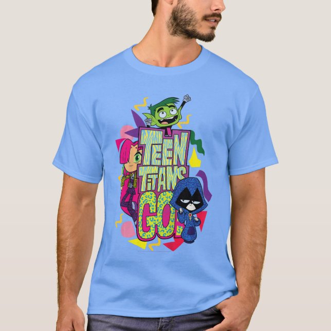 Camiseta DC Comicseenitans Go Patterned Portrait friend (Frente)