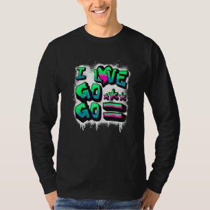 Camiseta Dc I Love Go Music Para Crianças E Adultos