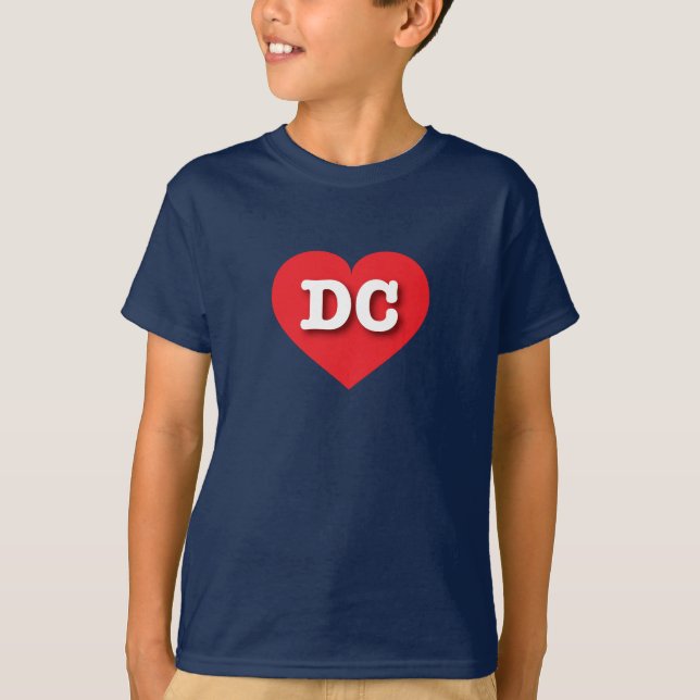 Camiseta DC Red Heart - Eu amo DC (Frente)