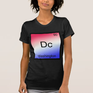 Camiseta Dc - Washington, Símbolo do Elemento Químico
