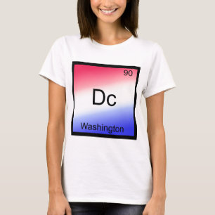 Camiseta Dc - Washington, Símbolo do Elemento Químico