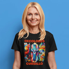 Camiseta DColores Cursillo Brush Sroke Rooster Dove