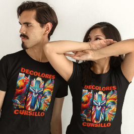 Camiseta DColores Cursillo Brush Sroke Rooster Dove