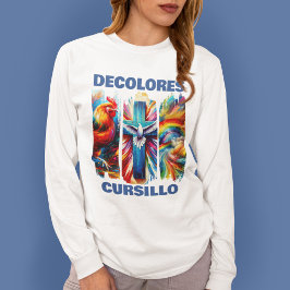 Camiseta DColores Cursillo Brush Sroke Rooster Dove