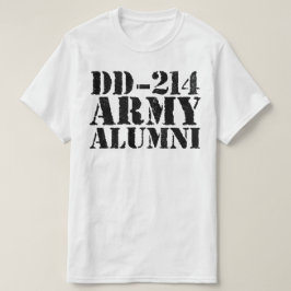 Camiseta dd-214 antigos alunos do exército
