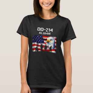 Camiseta Dd 214 Bandeira Militar Veterana Reformada E Ea