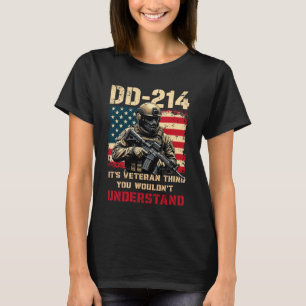 Camiseta DD-214 É uma Coisa de Veterano Bandeira dos EUA Ap
